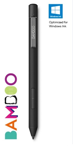 Wacom Bamboo Ink Plus Smart Stylus Pen - Black, Windows Ink New