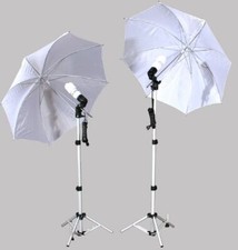 2 Bulbs 2 holders 2 umbrellas Background Stand Kit K802