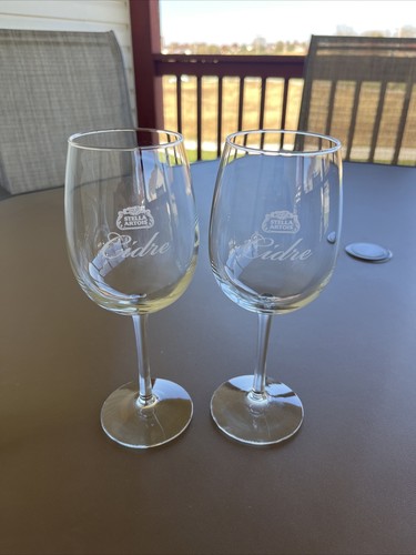 Stella Artois Cidre Beer, Long Stem 16oz Goblet Glasses, Set of 2, Hard Cider - Picture 3 of 12