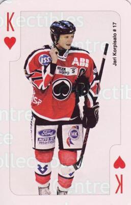 2007-08 Finnish Porin Assat Playing Card #25 Jari Korpisalo