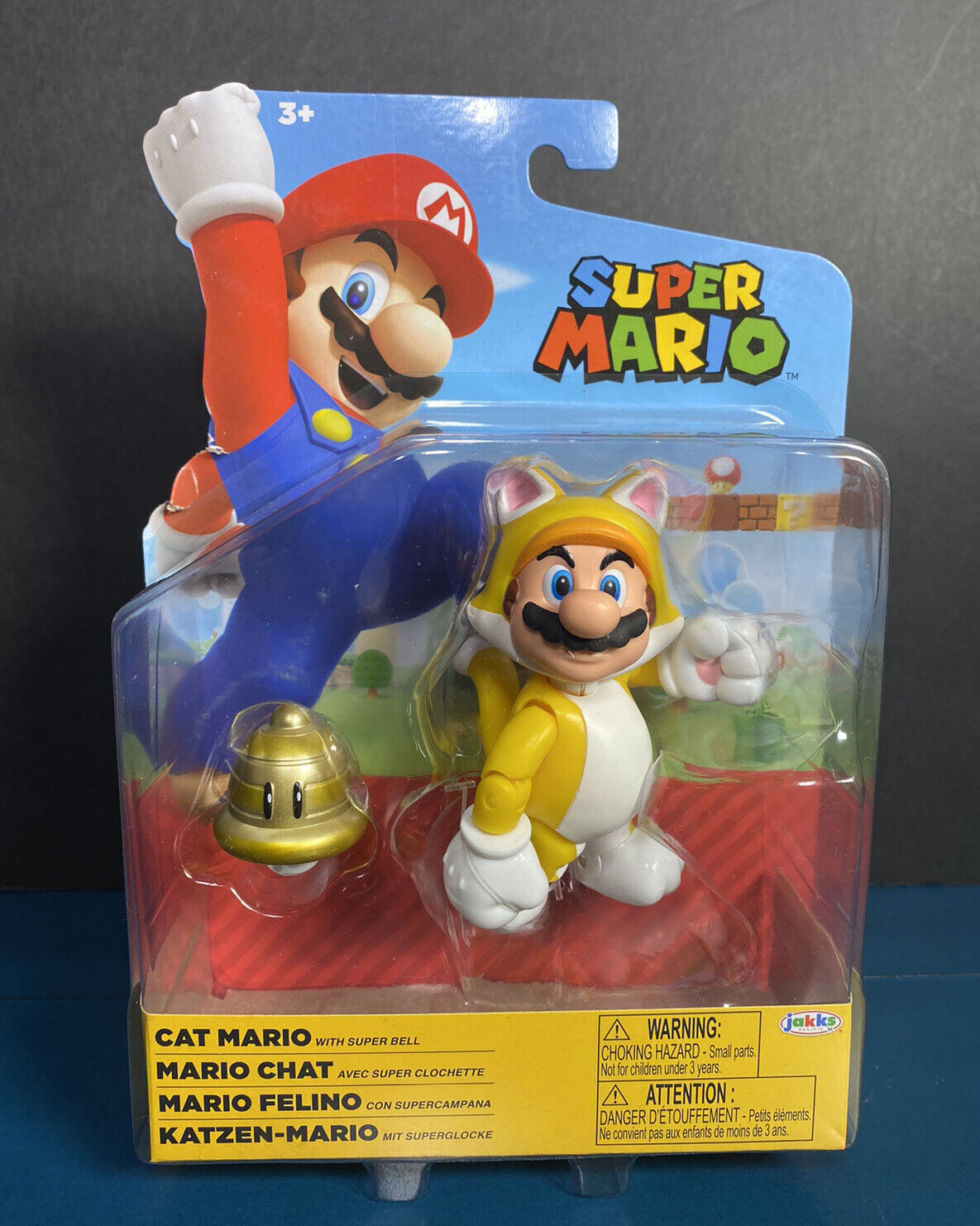 2021 JAKKS Pacific World of Nintendo Action Figure: CAT MARIO (w