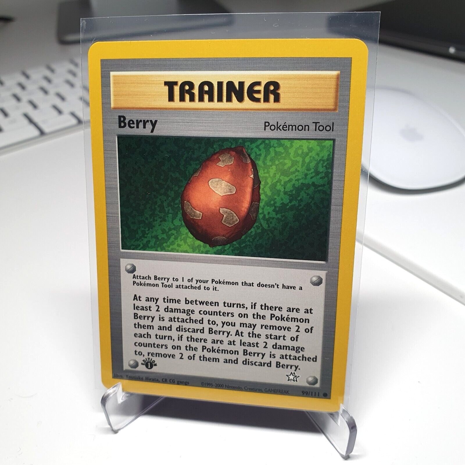 Pokemon card Berry 1st Edition 99/111 Neo Genesis Near Mint