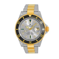 Rolex ROLEX Steel &18K Yellow Gold 40mm Submariner Serti Dial 16613 Box Warranty MINTY