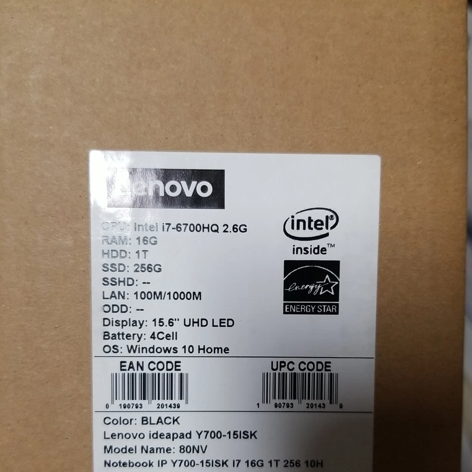 Lenovo Y700 15.6" Core i7-6700HQ 2.6GHz, 16GB RAM, 1TB HDD Plus 256GB... Foto 4 de 4