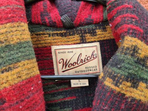 Vintage Woolrich Jacket Southwest Aztec Wool USA Made Womens L - Picture 3 of 6