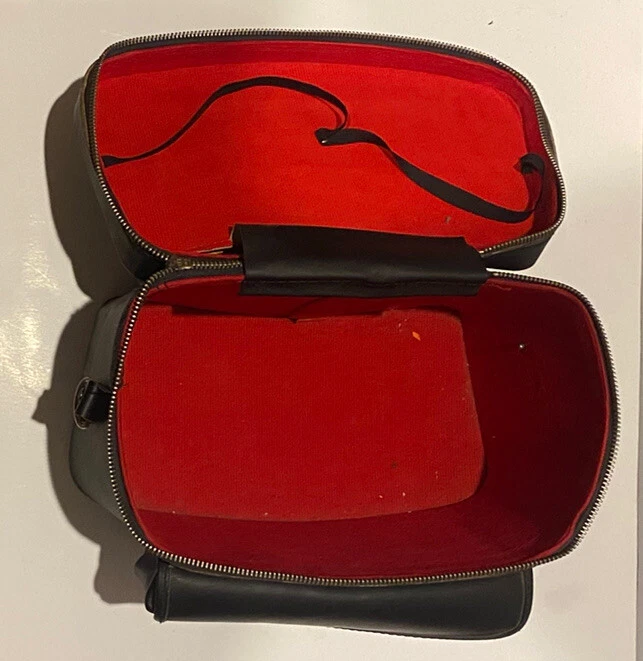 Coast Vintage Leather Camera Bag Black Hard Shell Travel Bag Case Japan - Image 4 of 4