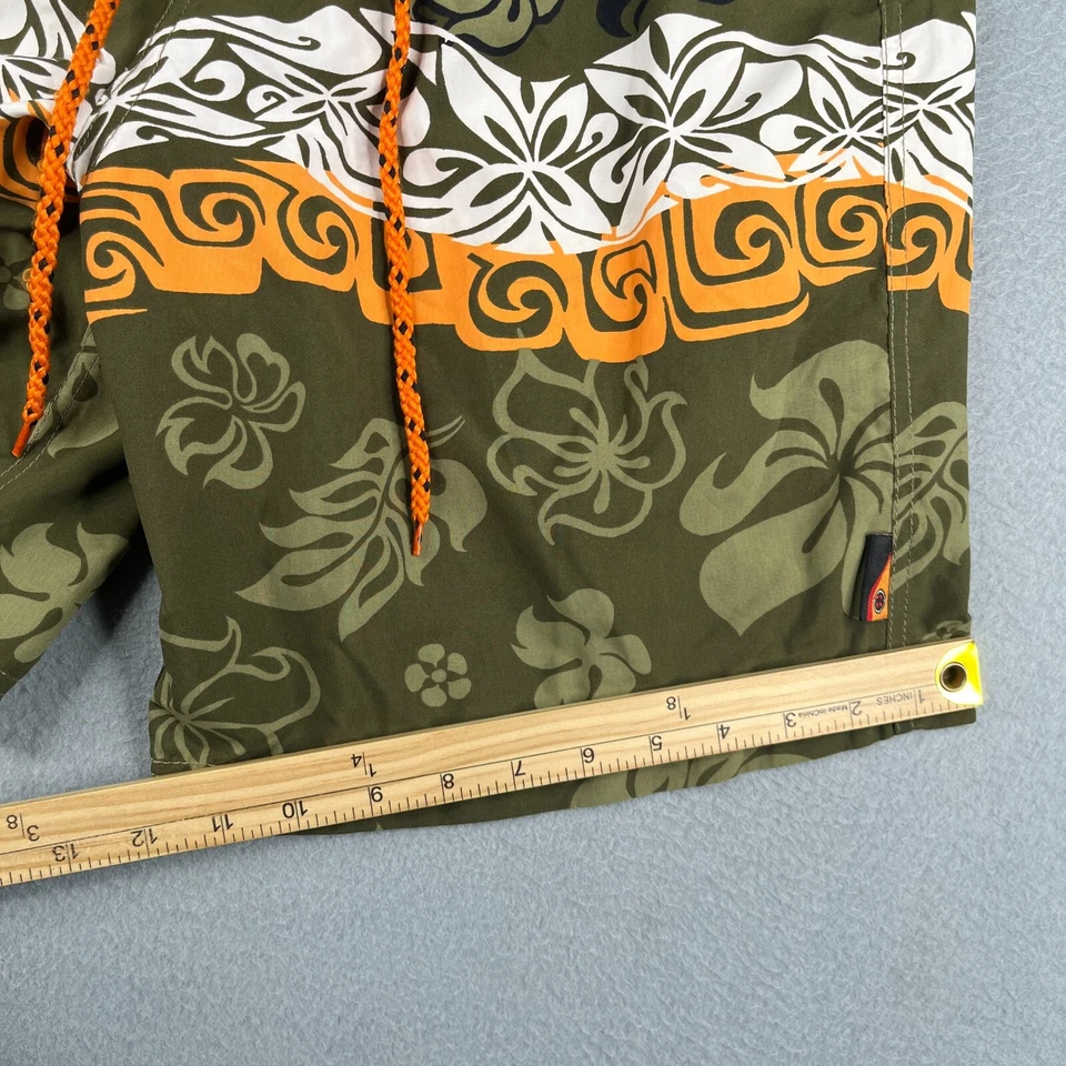 Traje de baño Maui And Sons para hombre 34 verde oliva floral bolsillo para hombre Foto 3 de 4