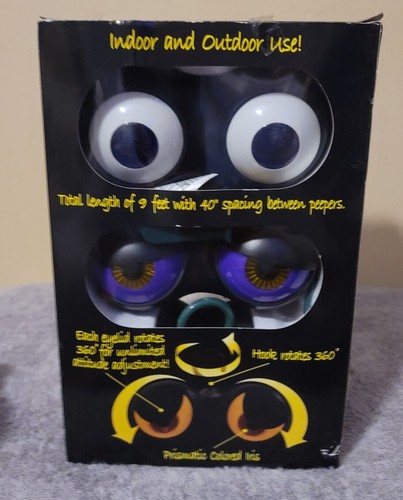 Halloween Peep n' Peepers Set of 3 Spooky Flashing Eyes Indoor & Outdoor - Picture 3 of 5