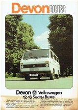 VW LT SERIES DEVON 12, 15 & 16-SEATER MINI-BUS CONVERSION FACTORY SALES BROCHURE