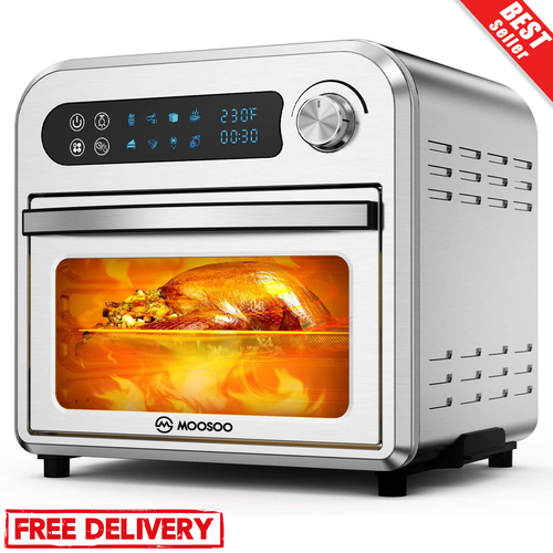 Horno Freidora de Aire Tostadora Cocina 8 en 1 Acero Inoxidable 1500W  Encimera | eBay