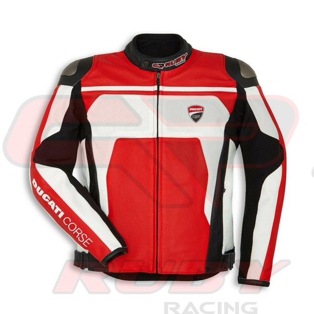 Ducati Corse Tex C3 Textile Jacket Black/Red Motorcycle Mens EURO 52 981037752 | eBay