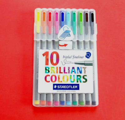 Staedtler Fineliner triplus 334 farbig sortiert 0,3mm 10 Stück