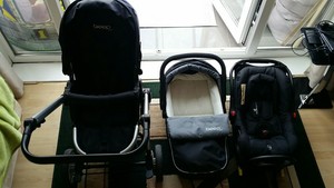 baby travel system with isofix