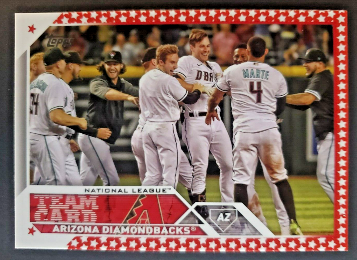 2023 Topps Series 1 Arizona Diamondbacks Team Card #263 Independence Day /76