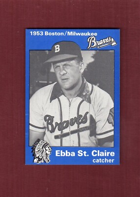#42 EBBA ST. CLAIRE ~ 1953 Boston/Milwaukee Braves | by Robert Bob Parker