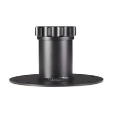 Fuel Cell Fast Fill Filler Neck 12 Bolts Flange Billet Aluminum Black Straight