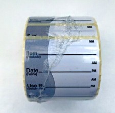 2 x DayMark 51 mm x 51 mm abnehmbarer Artikel Datum Verwendung durch Etikett, 500 Etiketten pro Rolle
