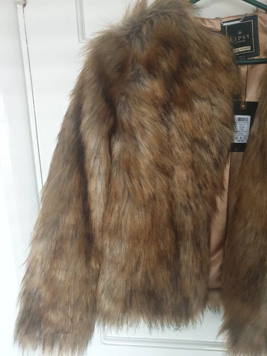 Lipsy top fur jacket