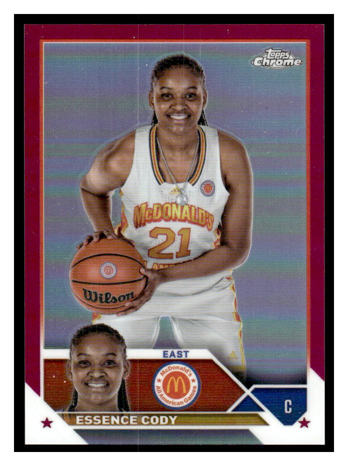 2023 Topps Chrome McDonald's All American #74 Essence Cody Fuchsia