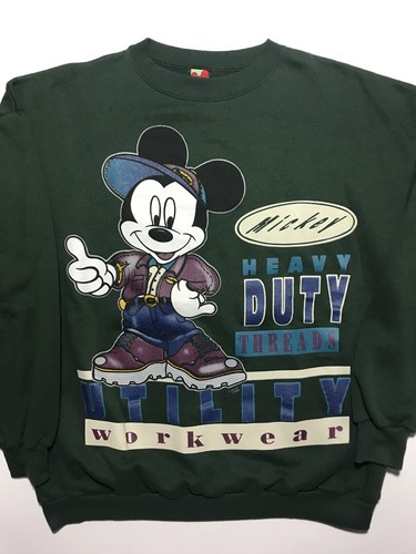 Mens Green Crewneck Sweatshirt Size 