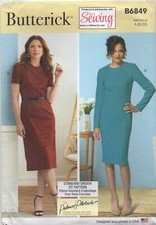 Butterick Sewing Pattern 6849 Dress, Sheath by Palmer Pletsch Size 6-22 New