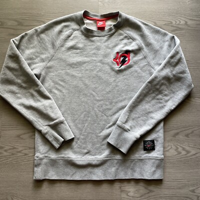 Men's Nike KD Kevin Durant Basketball Grey Crewneck Pullover Sweatshirt  Medium M