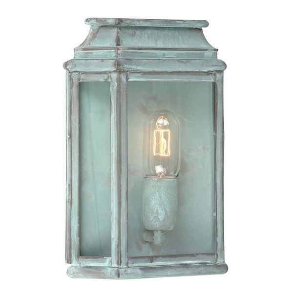 Wandleuchte AußEnlampe Laterne Messing Glas 1 Flammig AußEnwandleuchte IP44 Hof-image
