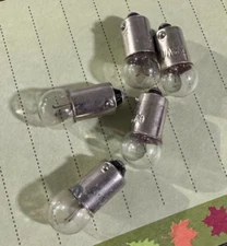 5 PACK 6 VOLT 3 WATT DASH BULB SPEEDO LIGHT 6V3W A62 BULB104