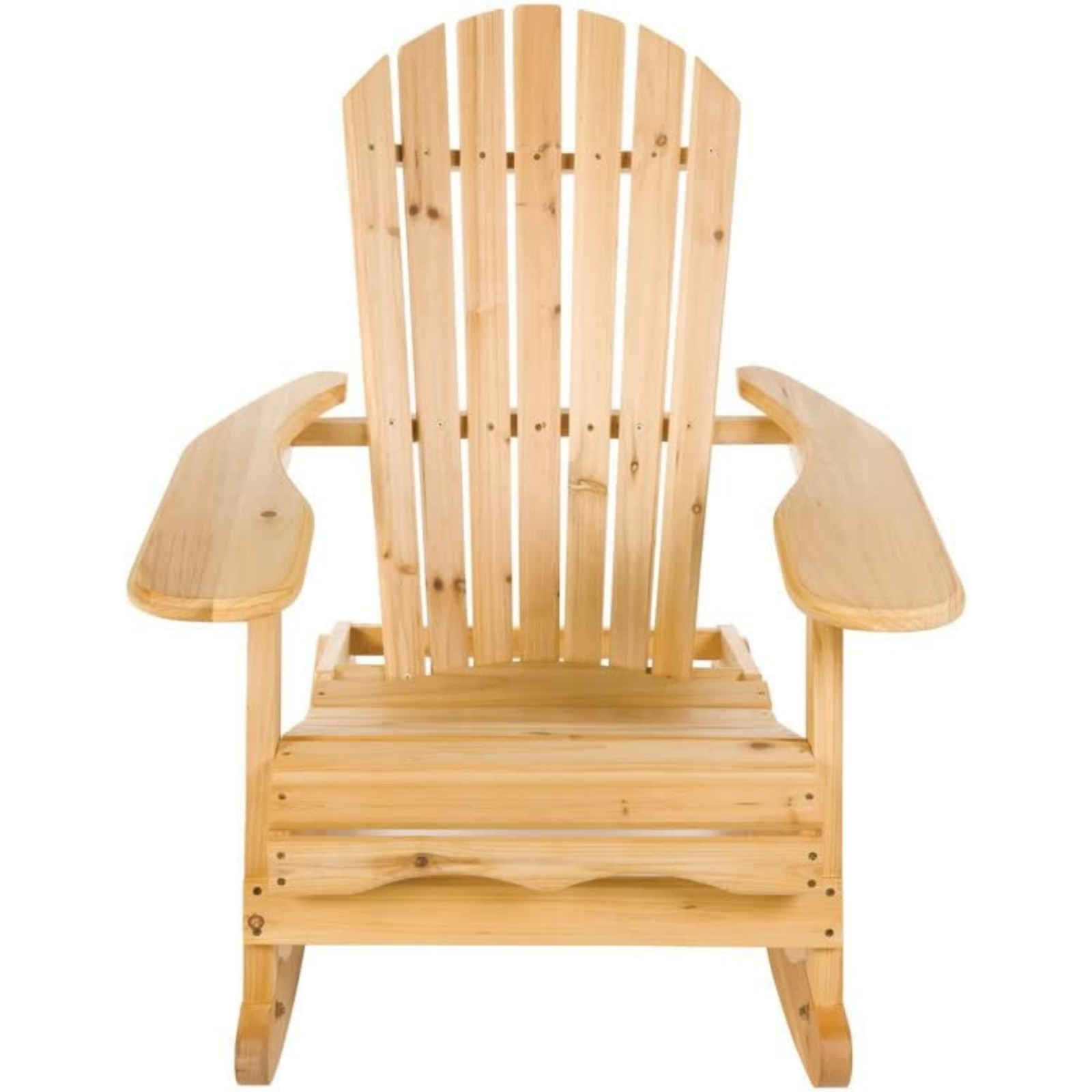 Adirondack Wooden Rocking Chair Outdoor Garden Armchair Solid Wood
