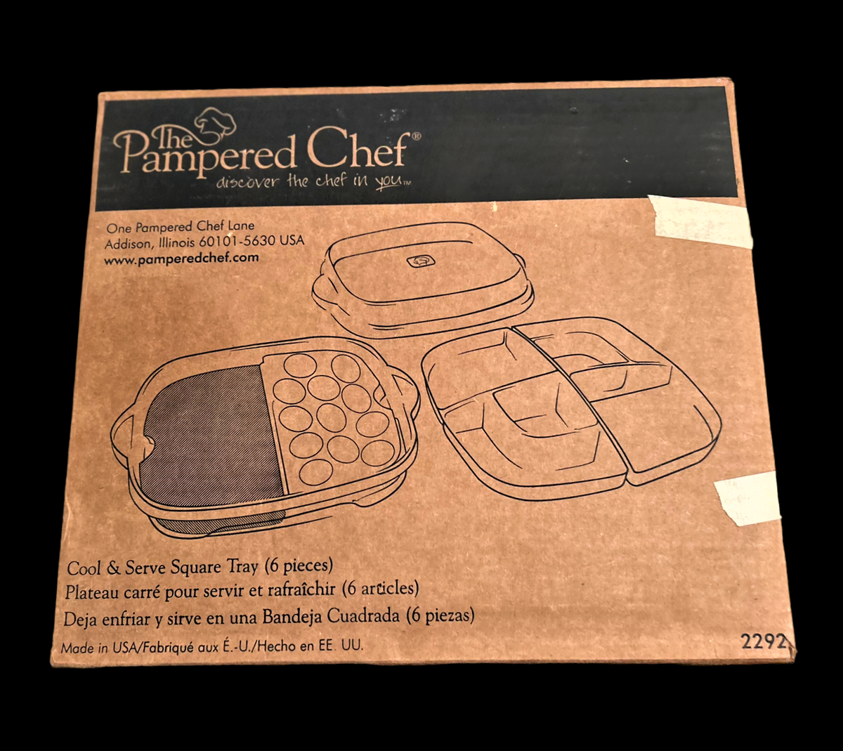 The Pampered Chef: Cool & Serve Tray (6 Pieces) Model 2292 | eBay