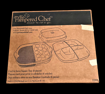 The Pampered Chef: Cool & Serve Tray (6 Pieces) Model 2292 | eBay