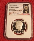 2021 s .999 silver Kennedy half dollar NGC PF 69 Ultra Cameo **