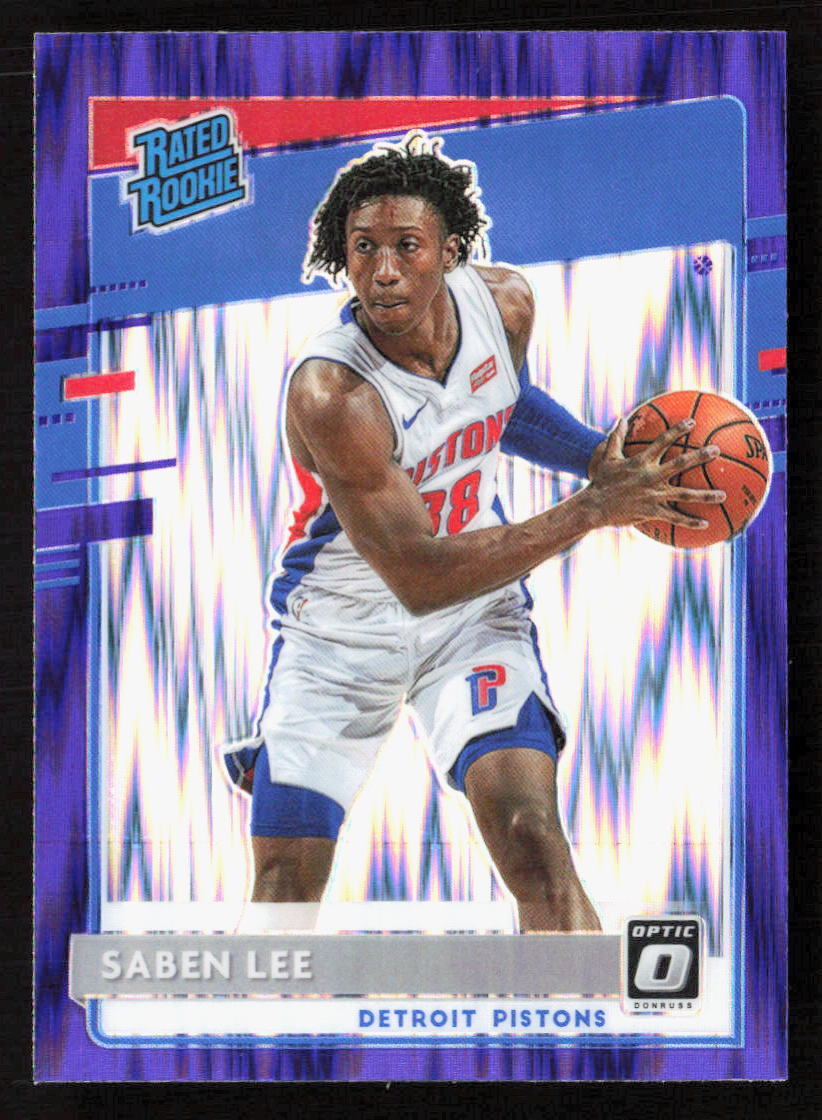 2020 Panini Donruss Optic Saben Lee Purple Shock Prizm Rookie #191