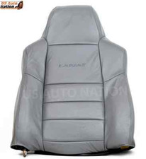 02-07 Ford F250 Lariat Driver Side Lean Back Leather Seat Cover Gray