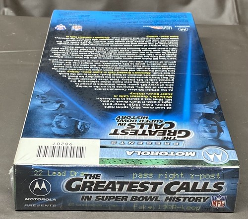 Motorola Presents NFL The Greatest Calls In Super Bowl History VHS - Picture 4 of 5