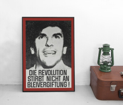 Rudi Dutschke SDS Studentenbewegung 1968 Protest Plakat Revolution Poster