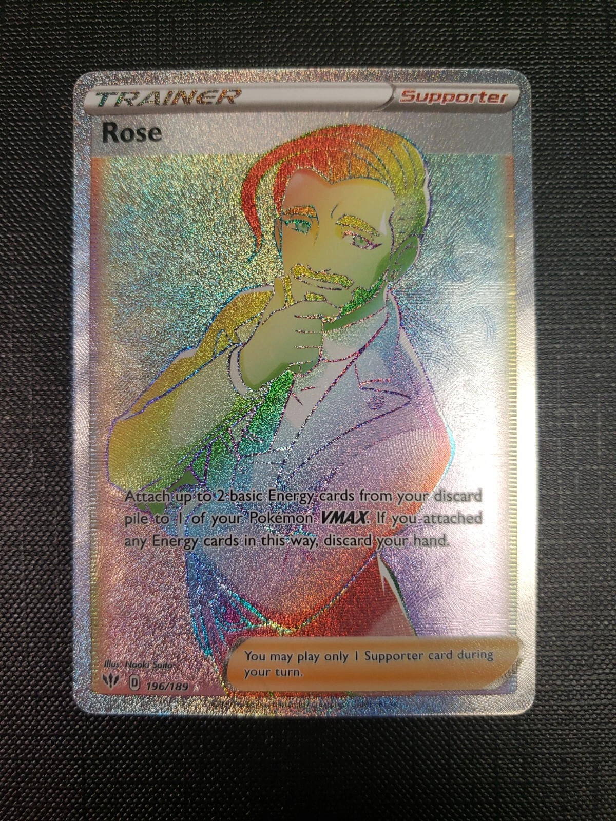 Rose (Secret) NM #196 SWSH03: Darkness Ablaze Pokemon