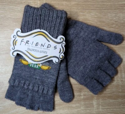 Friends Fingerless Gloves Central Perk Mittens Women's WB CultureFly B20 