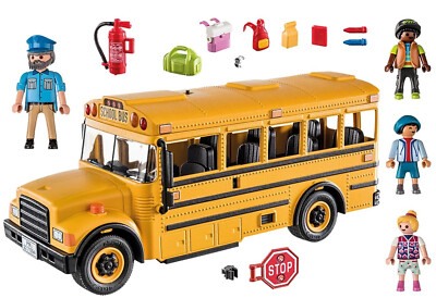 Playmobil Set 70983 School Bus with Bus Driver and Students NEW