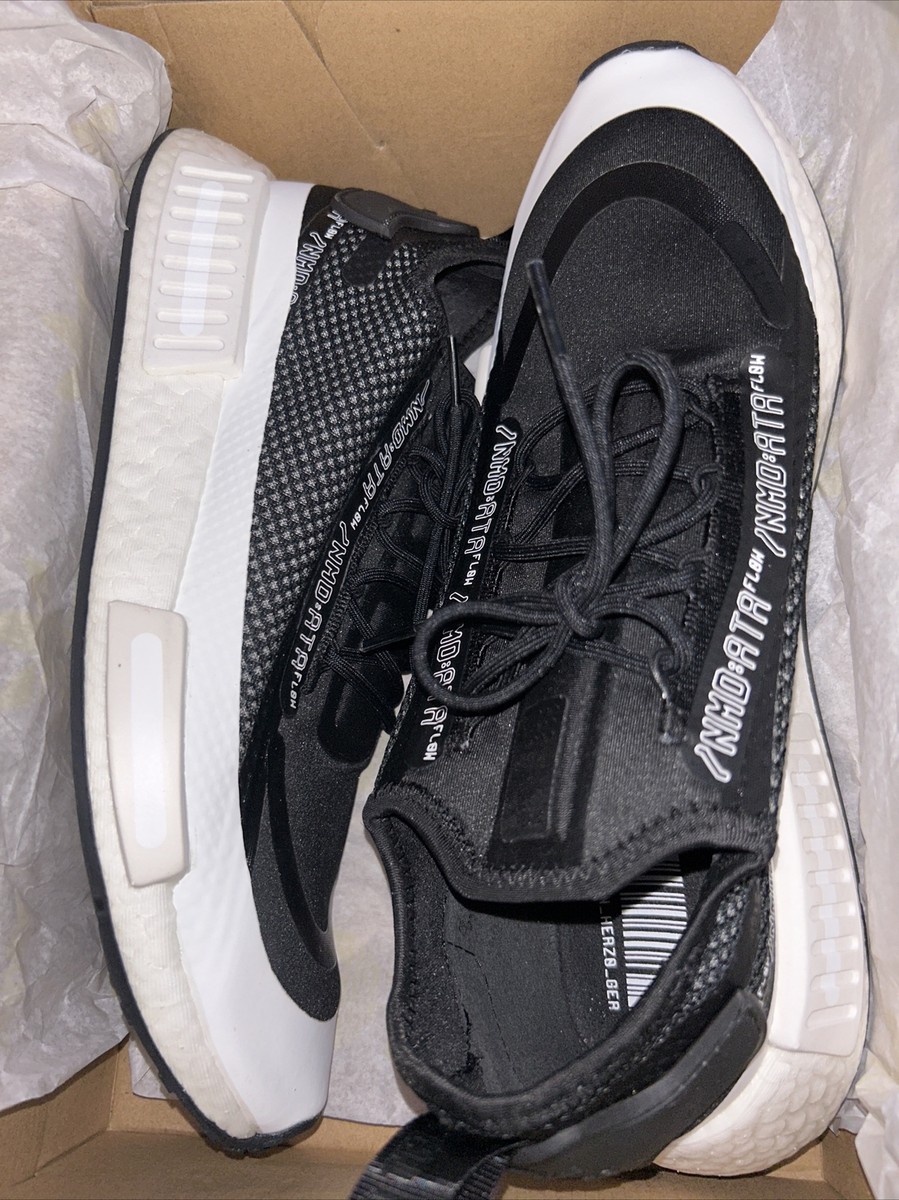 Adidas NMD_R1 Spectoo Black White Sneakers Men's US Size 11 H67408