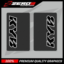 KYB UPPER FORK DECALS MOTOCROSS GRAPHICS MX GRAPHICS ENDURO CARBON BLACK