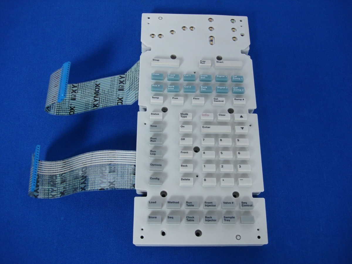 HP Agilent 6890n Gas GC Chromatograph Display Keyboard HP Agilent 6890n Gas GC Chromatograph Display Keyboard