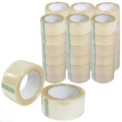 36 Rolls Shipping Packaging Box Packing Sealing Tape 2 mil 2'' x 110 Yard 330FT