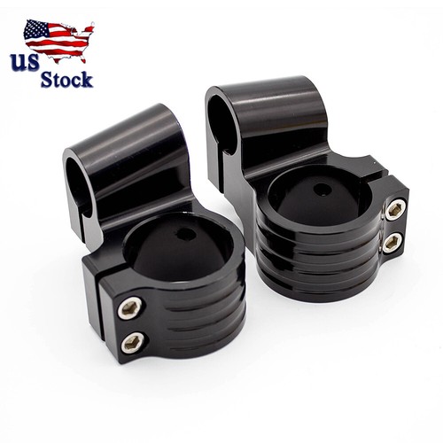 CNC Motorcycle 37mm Riser Clip On Ons Fork Clamp Handle Bar Handlebars - Picture 5 of 9
