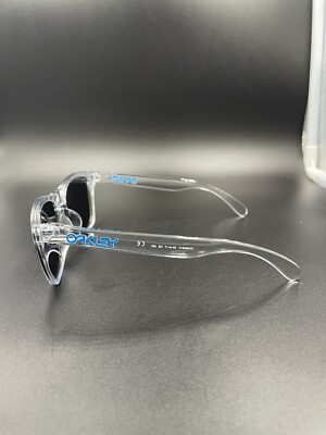 Oakley Frogskin Crystal Clear w/ Sapphire Iridium Lenses New | eBay