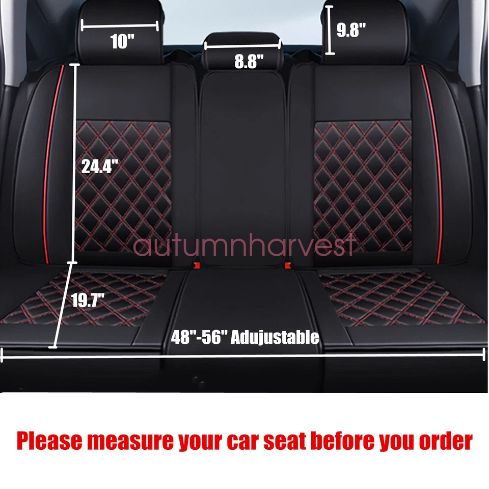 Car 5-Seat Covers For JEEP Grand Cherokee 2011-2021 Leather Full Set Cushion - Image 3 of 4