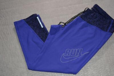 45203-a Nike Running Leggings Pants Performance Purple Size Medium Adult Womens