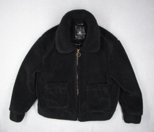 Volcom Jacket Women 16 Black Sherpa Fleece Fu...