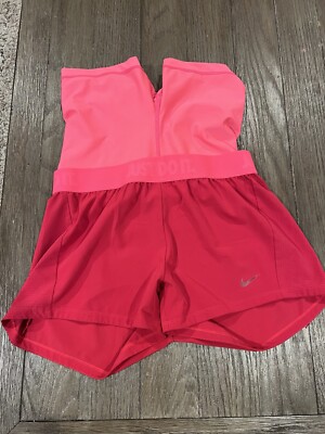 Womens Nike Pro Flex 2-in-1 Compression Shorts Pink Small
