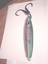5.5" Jig 9.5 oz Bottom Jig Squid Fishing Lure Big Game Rigged Sinking Fish Lure